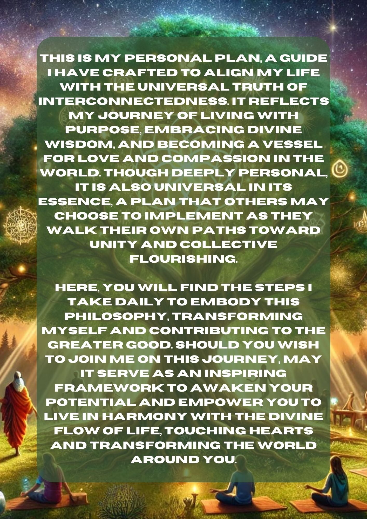 Personal Plan for Embodying Interconnected Love, Wisdom, and Collective Flourishing eBook