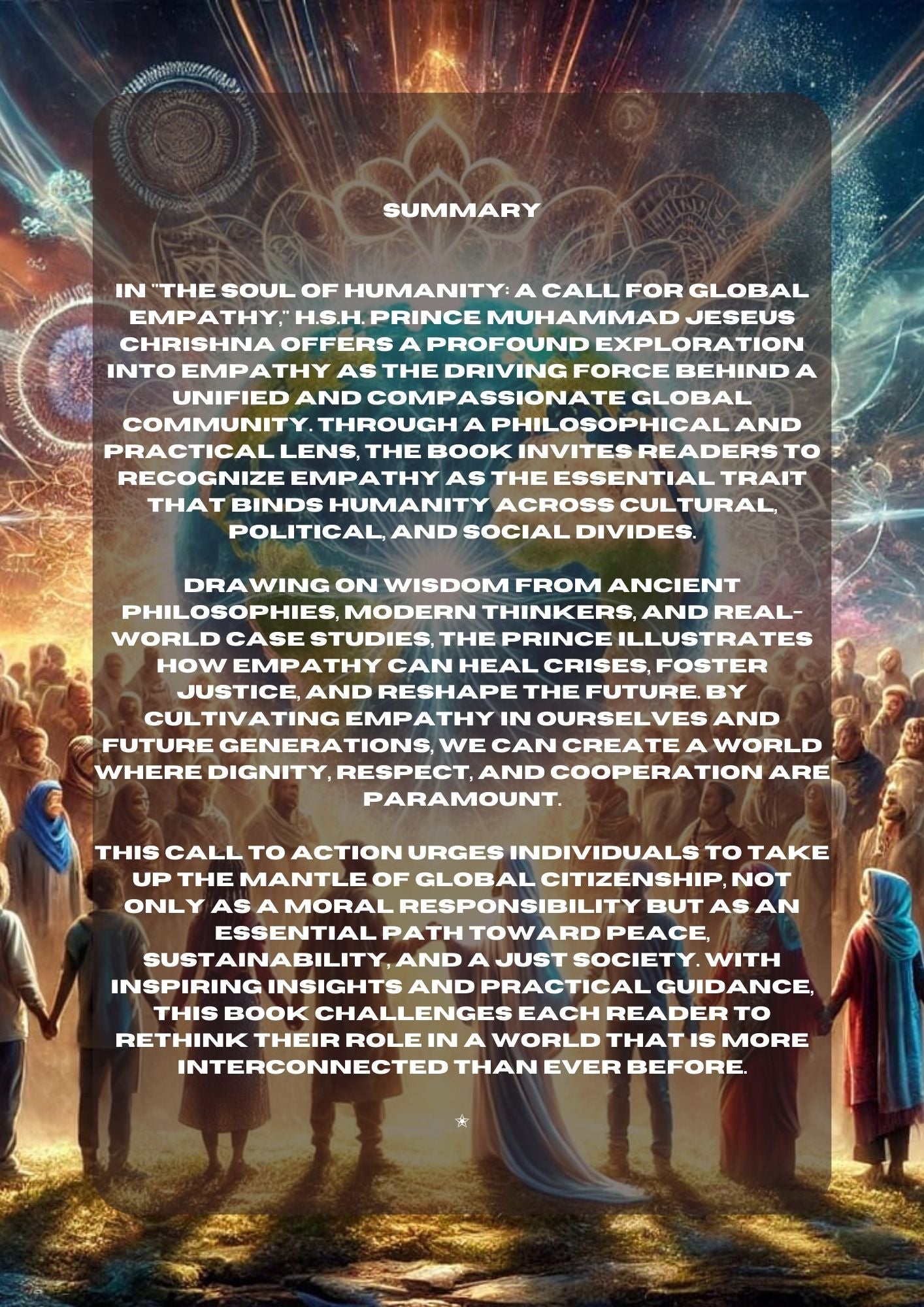 The Soul of Humanity - A Call for Global Empathy By H.S.H. Muhammad Jeseus Chrishna