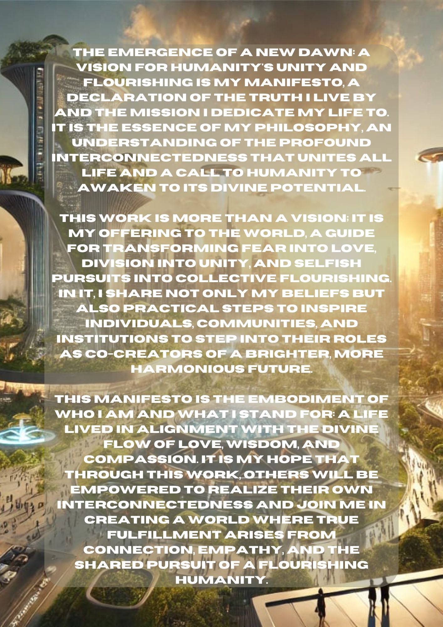 The Emergence of a New Dawn - A Vision for Humanity's Unity and Flourishing eBook