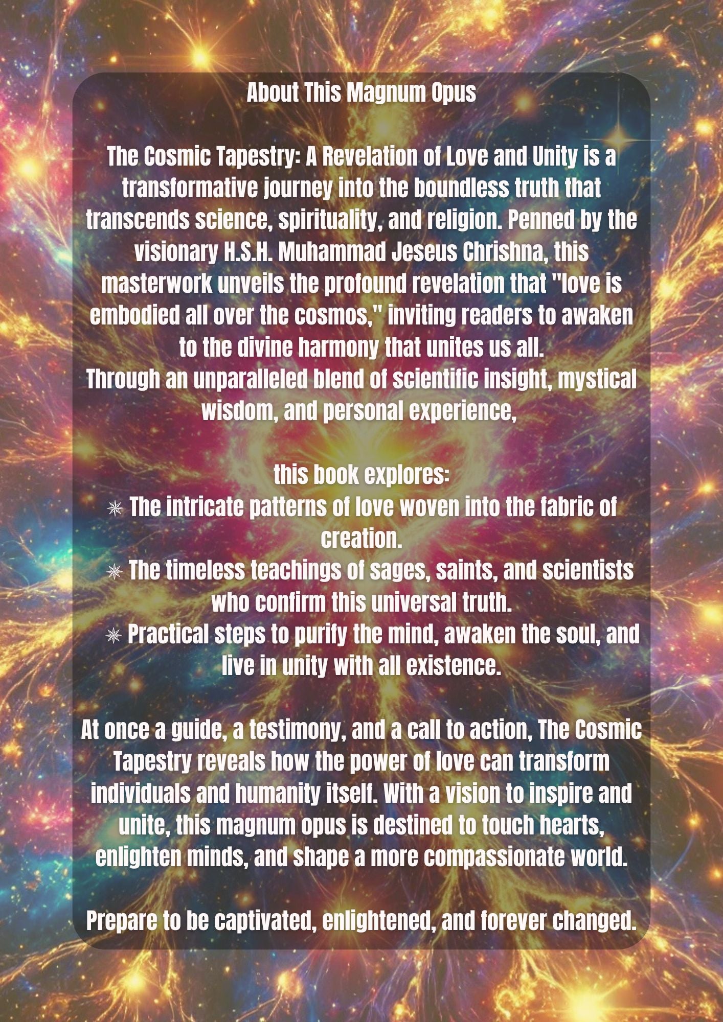 The Cosmic Tapestry - A Magnum Opus eBook